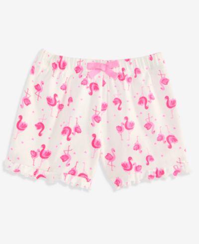 First Impressions Baby Girls' Mix & Match Flamingo-Print Ribbed Shorts, Macy's Exclusive