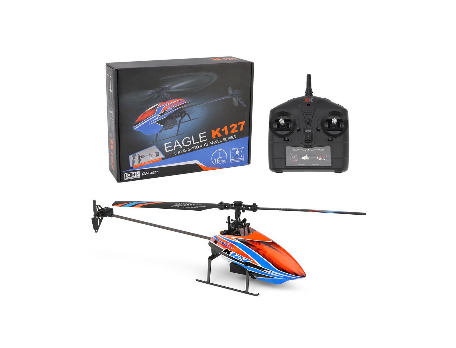 Bruce & Shark 2.4G 4-канальный RC вертолет с Auto-Hover и 6-осевым гироскопом, дизайн для начинающих