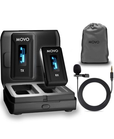 Беспроводная система лавальевых микрофонов Movo WMX-2 с зарядным кейсом