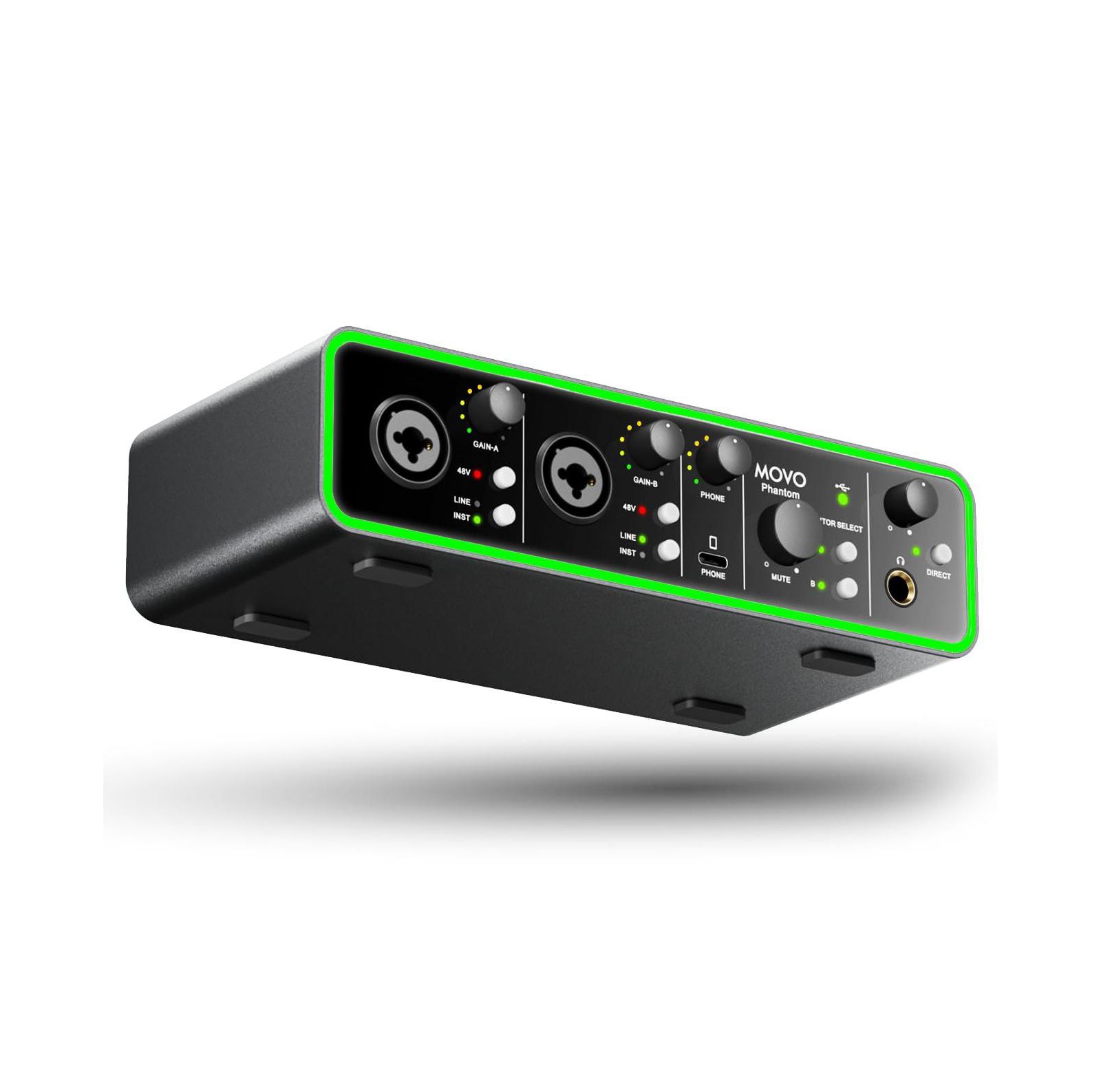 Аудиоинтерфейс Movo Phantom Dual Channel USB/USB-C