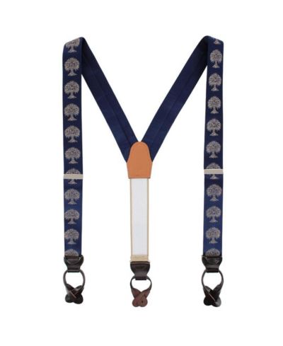 TRAFALGAR Мужские шелковые подтяжки Heritage Oak Tree Novelty с пуговицами