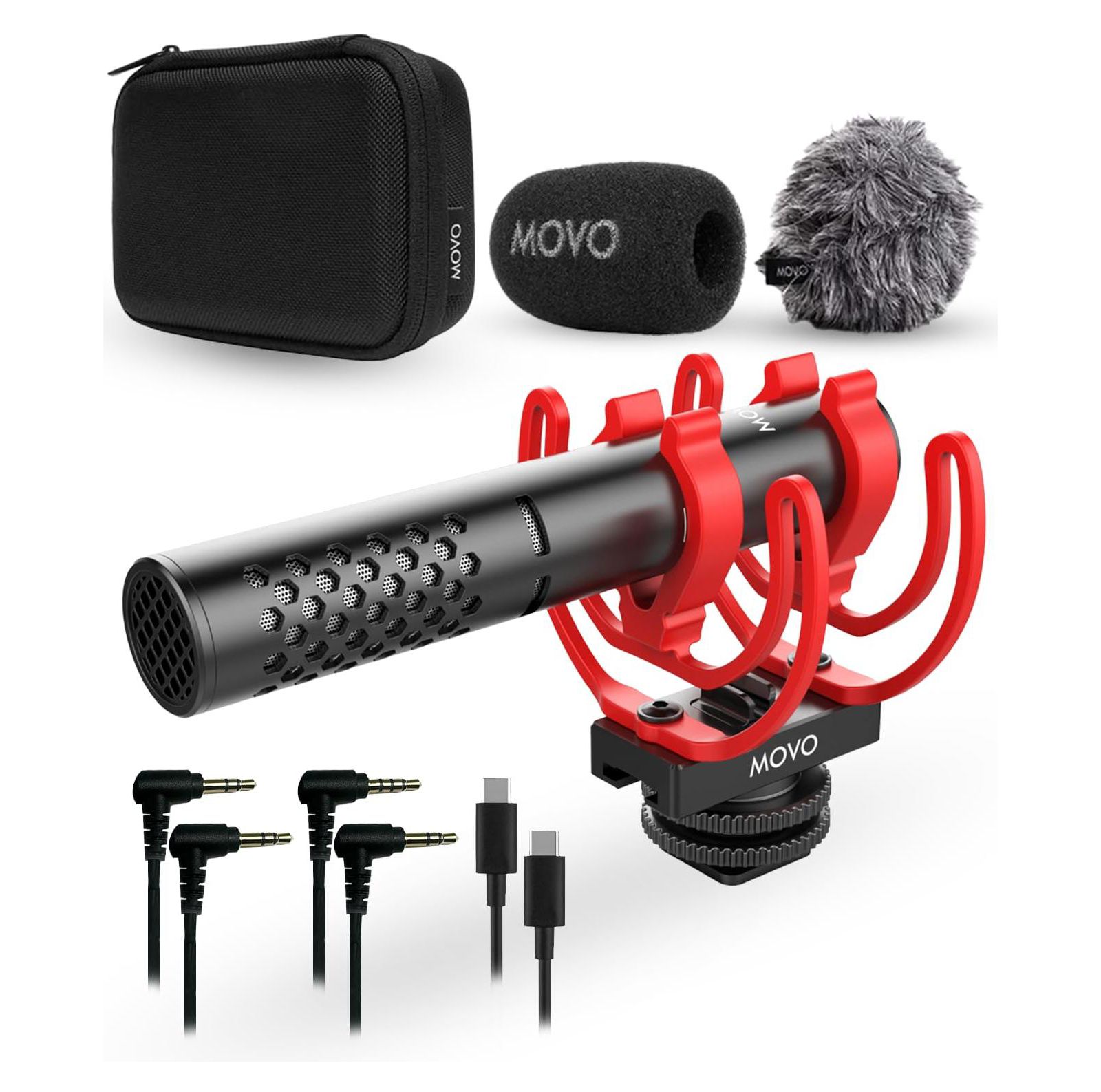 Видеомикрофон Movo X1-Mini Shotgun Supercardioid 3.5mm/USB-C
