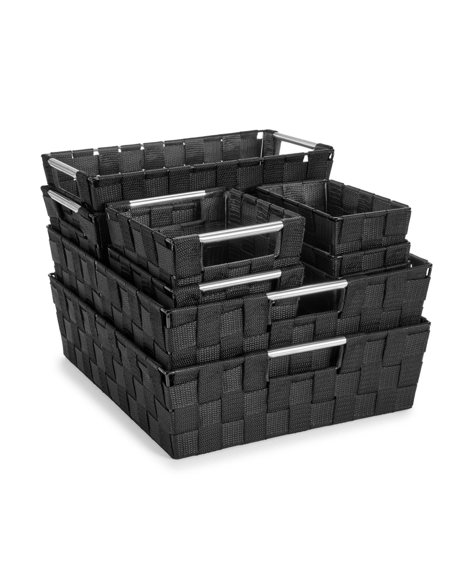 Sorbus 9 Piece Variety Size Hand-Woven Storage Baskets - for Home & Closet Organization
