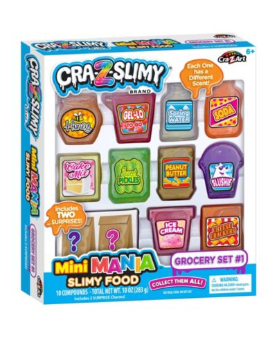 Cra-z-art Mini Mania Slimy Food Scented 10-Piece Set, Ages 6+