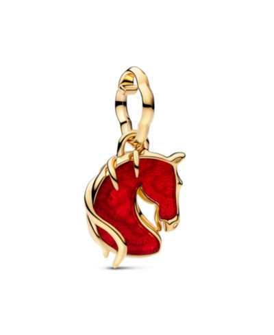 Pandora шарм Red Fire Horse из муранского стекла