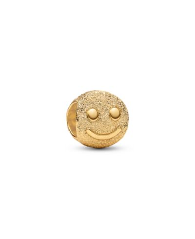 Pandora мини-шарм Textured Happy Face