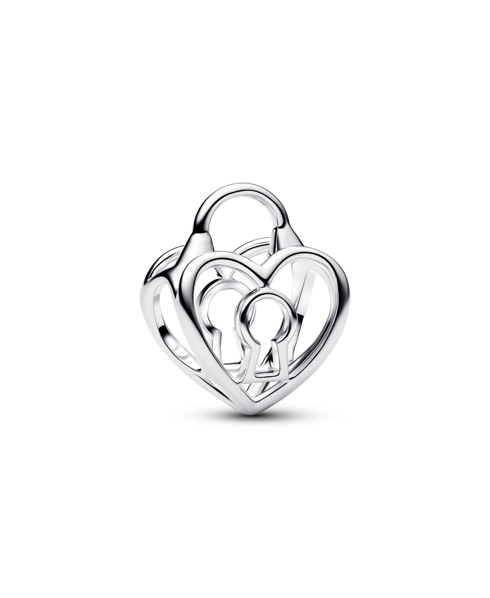 Pandora Подвеска-шарм Openwork Heart Padlock