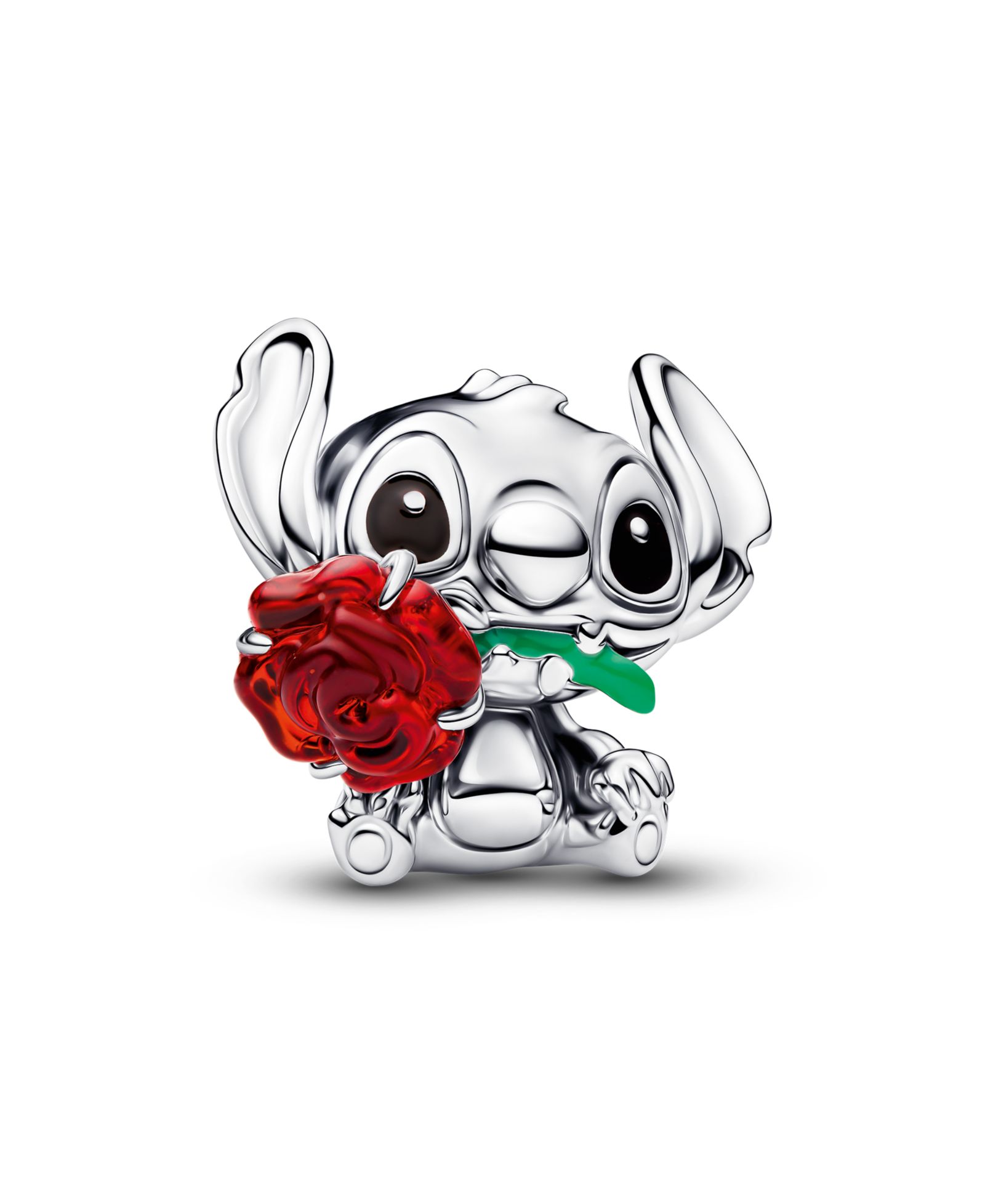 Шарм Pandora Disney Stitch Rose Murano Glass
