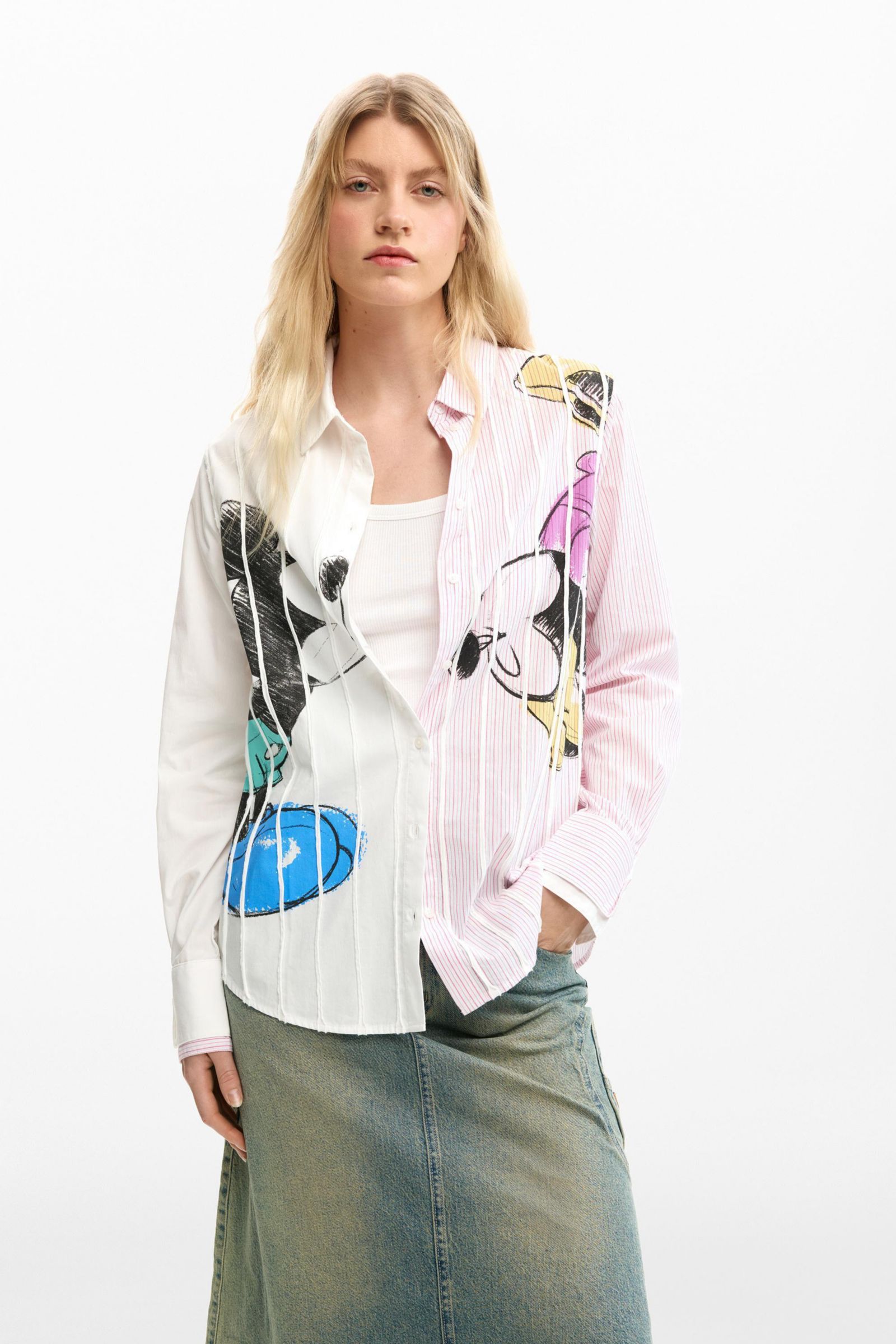 Desigual Женская рубашка Mickey And Minnie Mouse