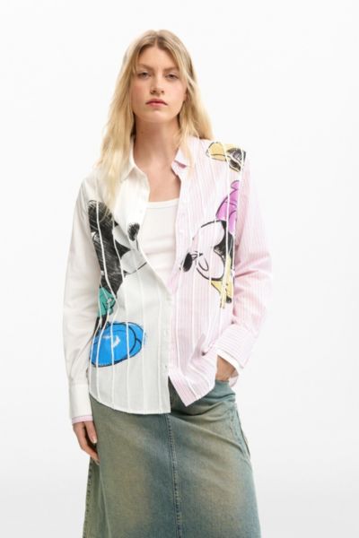 Desigual Женская рубашка Mickey And Minnie Mouse