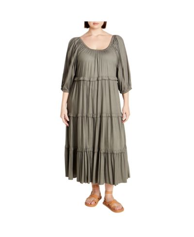 Платье Plus Size CITY CHIC Heather Tier