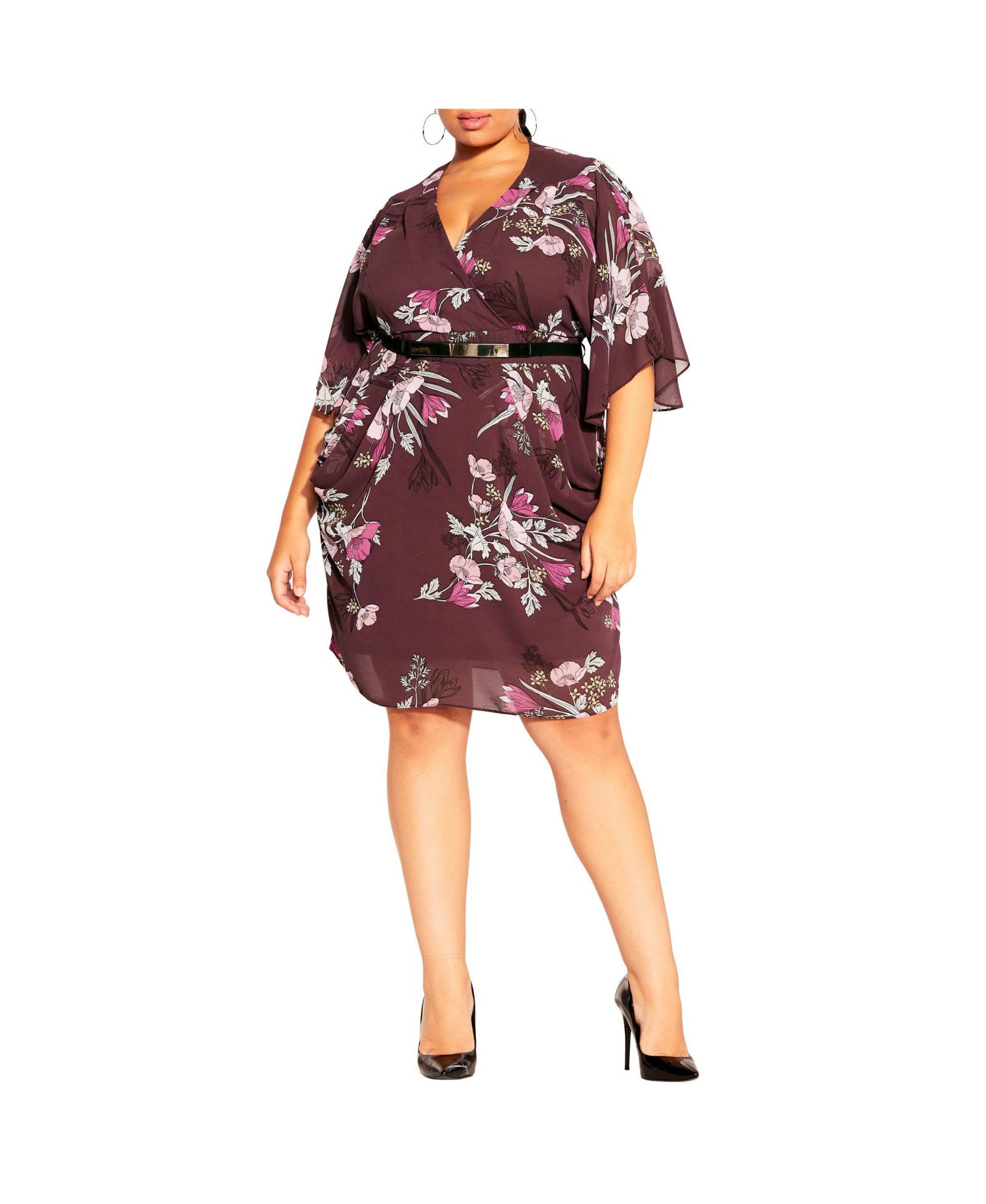 Мини-платье CITY CHIC Plus Size Lila