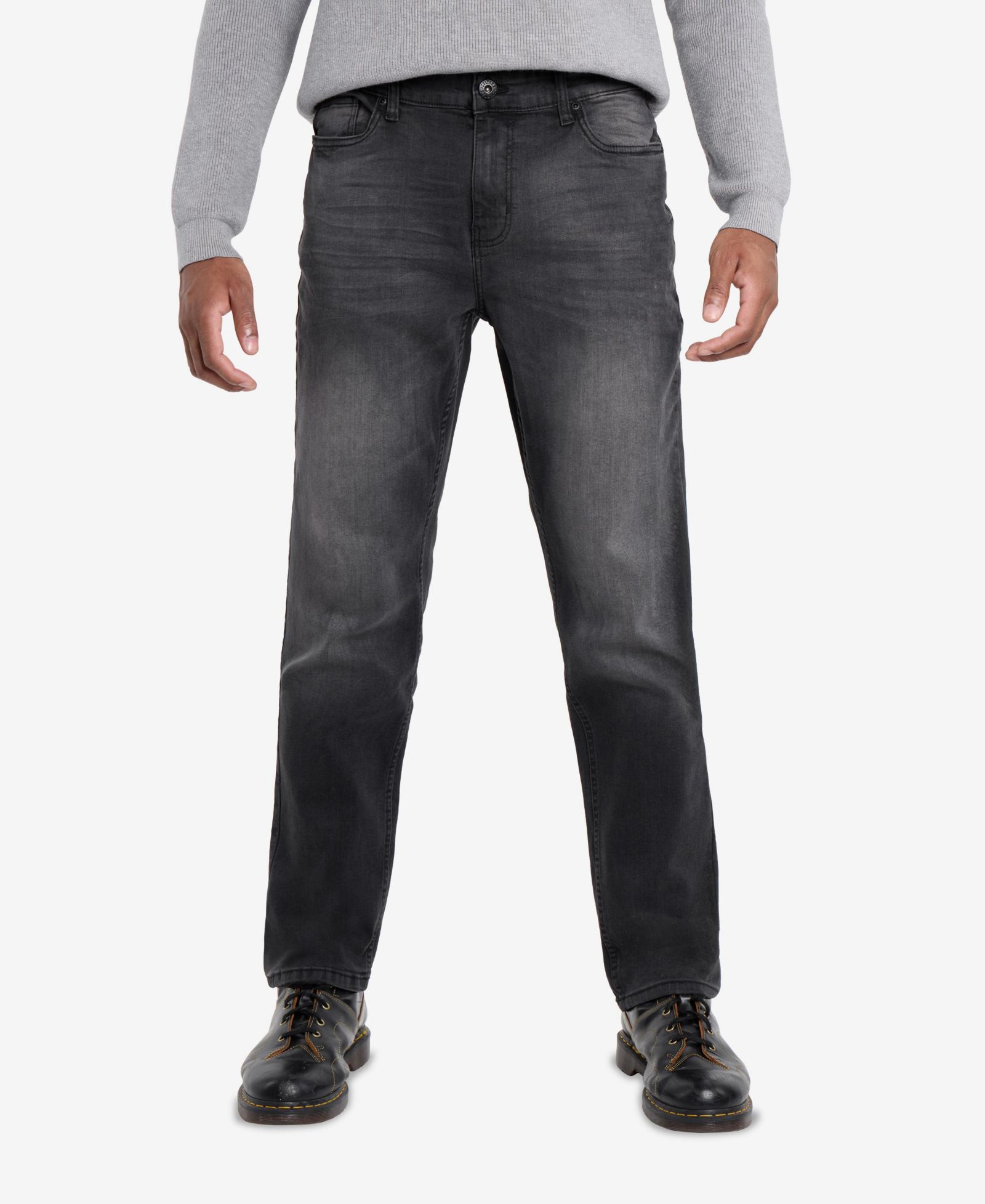 CULTURA Men's Pieced Pockets Slim Fit Jeans