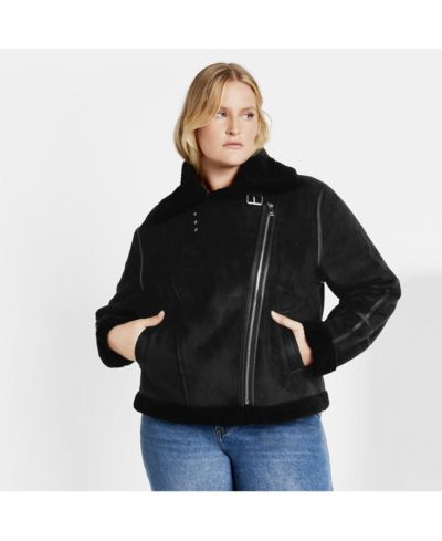 CITY CHIC Plus Size Sherpa Hunter Jacket
