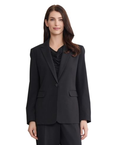 Женский приталенный блейзер Jones New York Peak Lapel Single Button Stretch