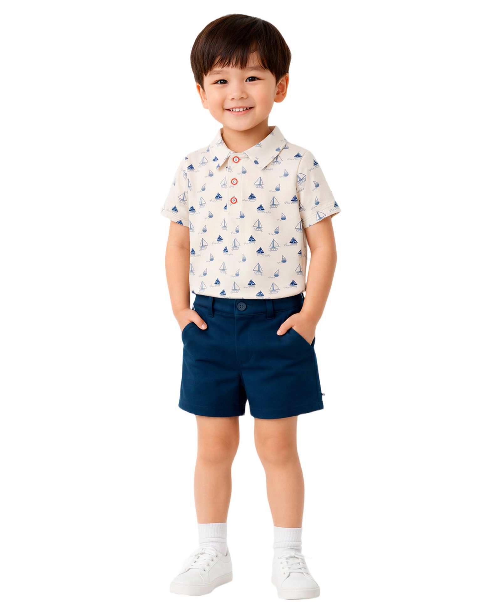 Комплект Sperry из 2 предметов для мальчиков: поло и шорты Short-Sleeve Polo Shirt and Pull-On Shorts