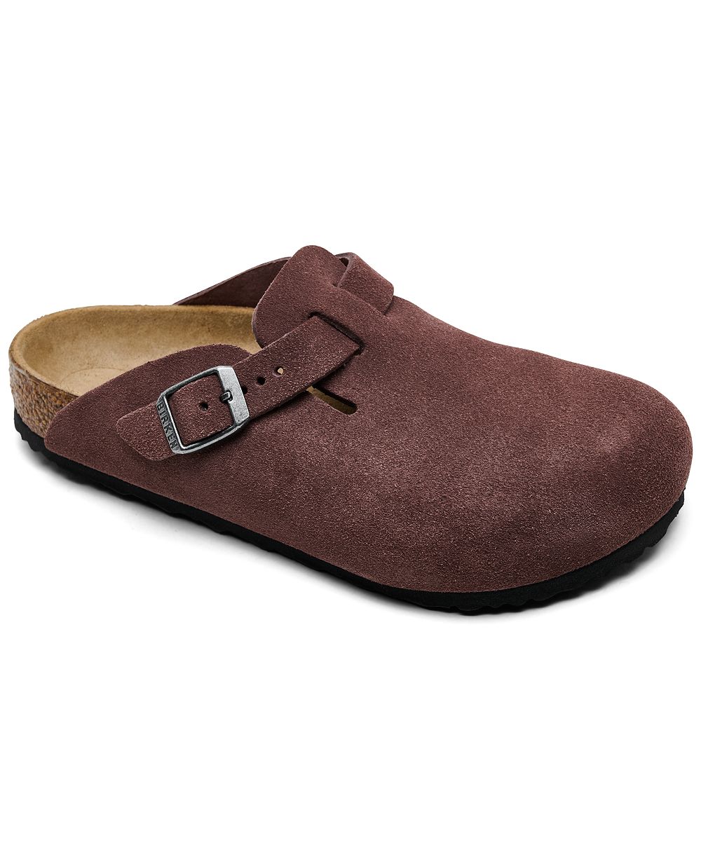 Детские замшевые кожаные тапочки Birkenstock Boston, от Finish Line