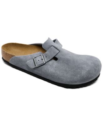 Birkenstock Men's Boston Suede Leather Slip-On Clogs from Finish Line