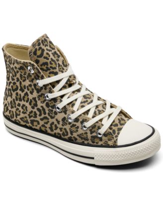 Converse Women's Chuck Taylor All Star Leopard Jacquard High Top Sneakers from Finish Line
