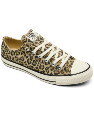 Женские повседневные кроссовки Converse Chuck Taylor All Star с леопардовым жаккардовым узором от Finish Line