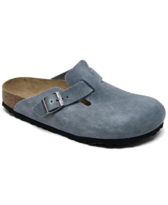 Birkenstock Women's Boston Suede Leather Casual Clogs from Finish Line