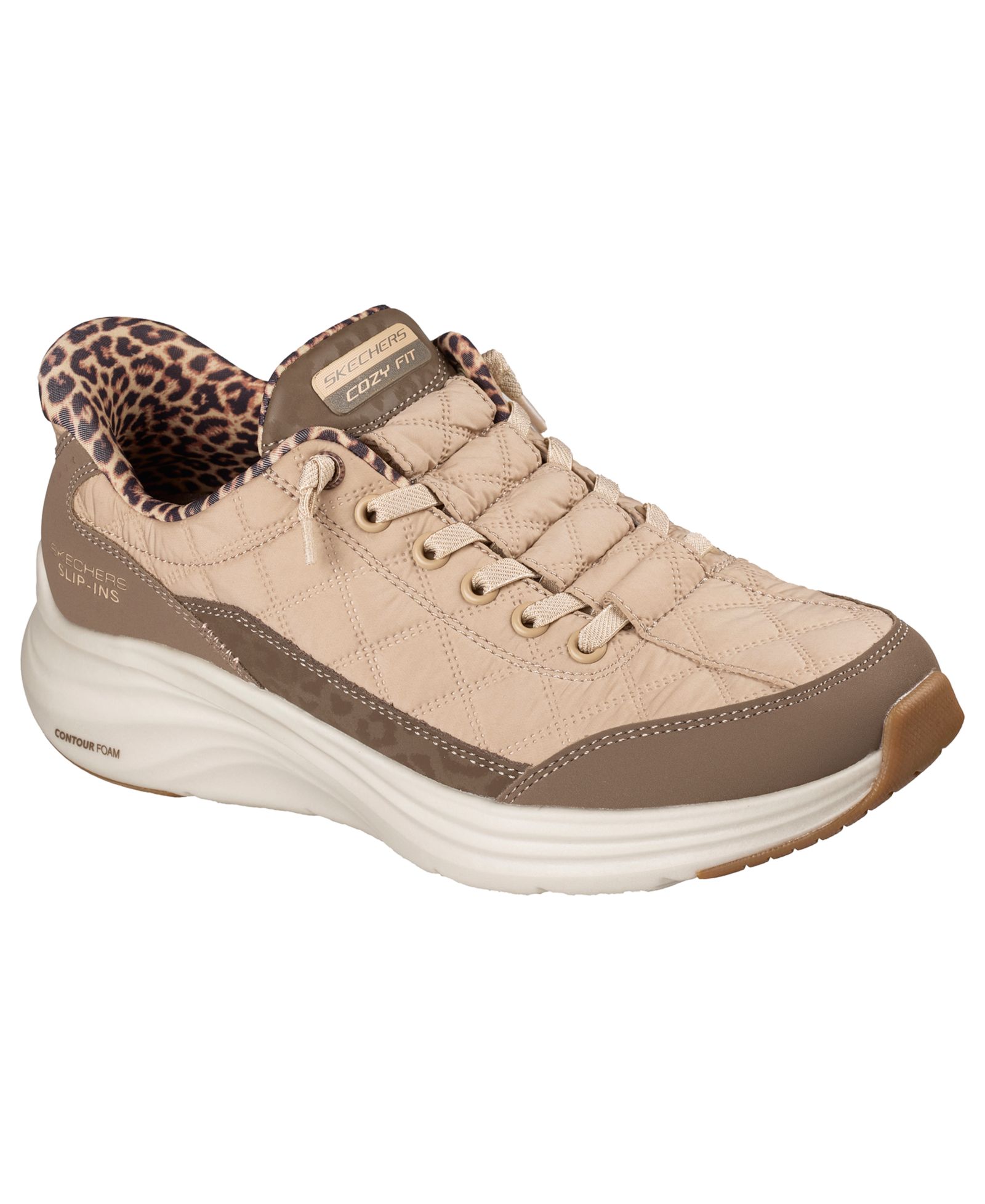 Skechers Slip-Ins Women's Contour Foam - Cozy Fit - Leopard Dream Lifestyle Sneakers from Finish Line