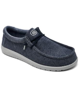 Hey Dude Men's Wally Stretch Jersey Slip-On Lifestyle Moccasin Loafers from Finish Line