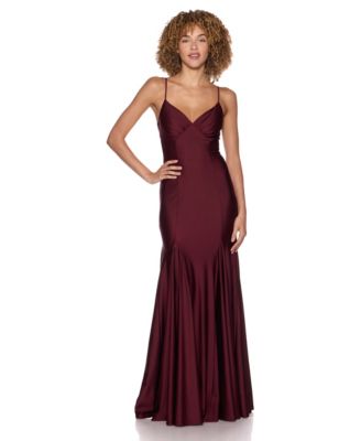 Детское вечернее платье B Darlin V-Neck Shiny Knit Gown