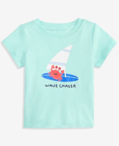 Детская футболка First Impressions Mix & Match Wave-Chaser Graphic для мальчиков (0-24)