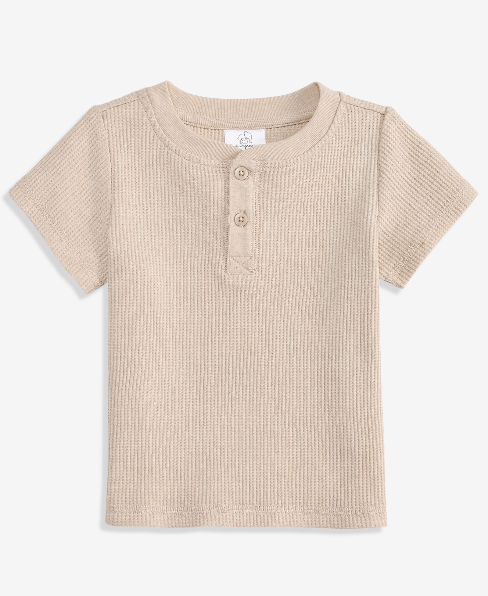 First Impressions Детская футболка Henley Waffled Mix & Match для мальчиков (0-24)