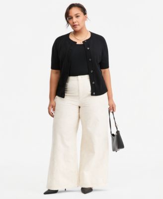 Джинсы On 34th Plus Size Wide-Leg