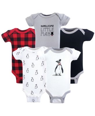 Hudson Baby Multipack of 5 Comfortable Cotton Bodysuits