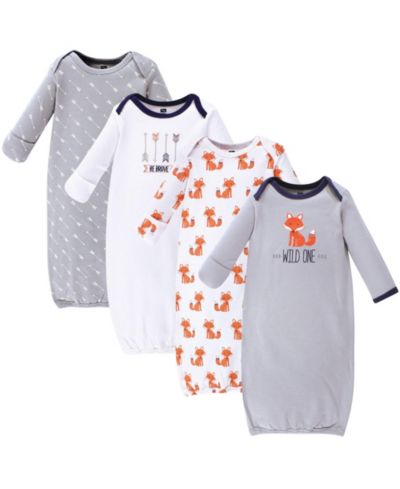 Набор из 4 спальных комбинезонов Hudson Baby Interlock