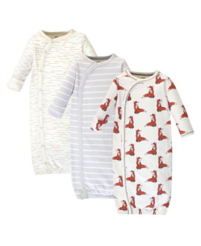 Touched by Nature Baby Boys Natural Soft Cotton Kimono Gowns