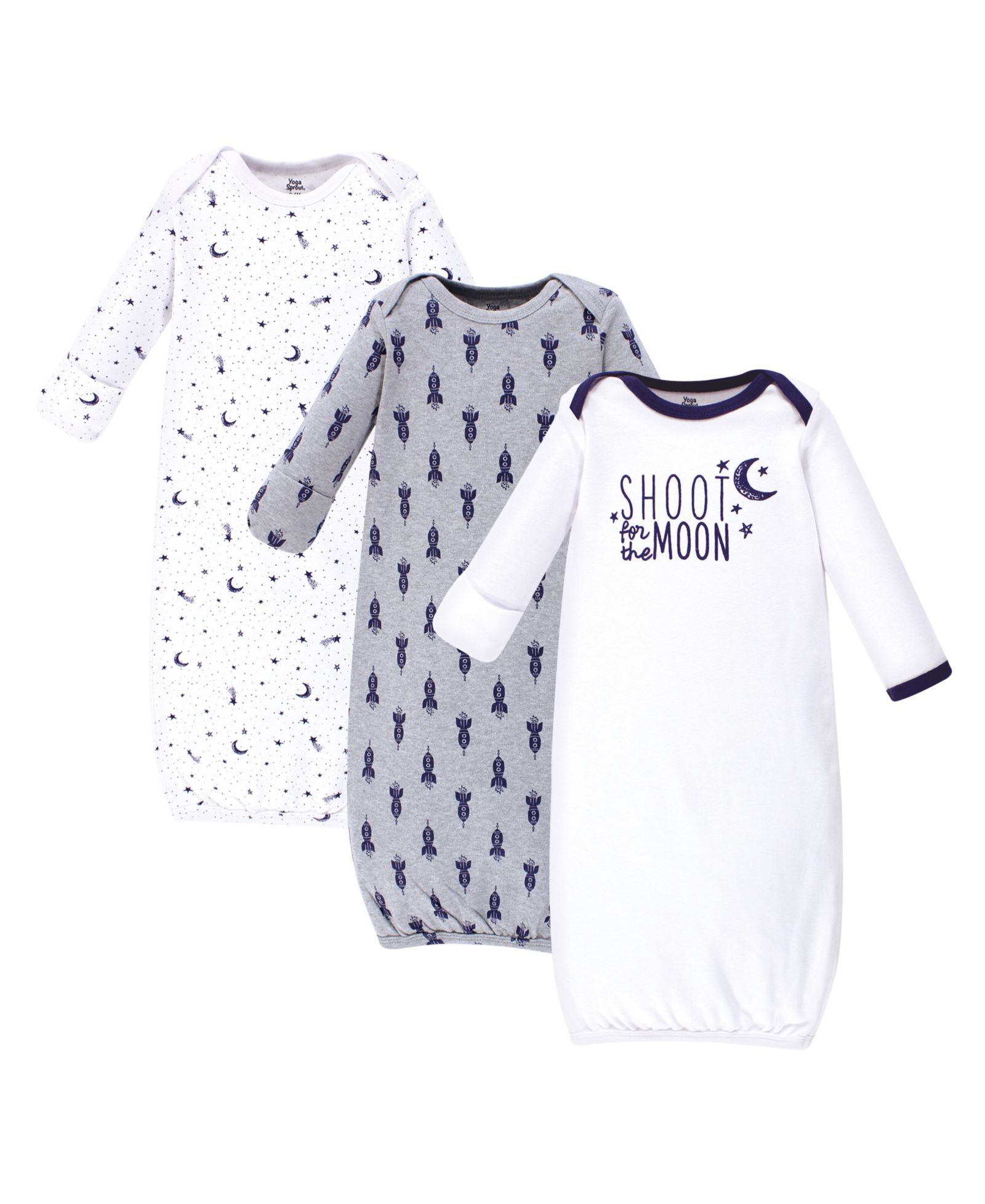 Хлопковые ночные рубашки Yoga Sprout Easy-Fit