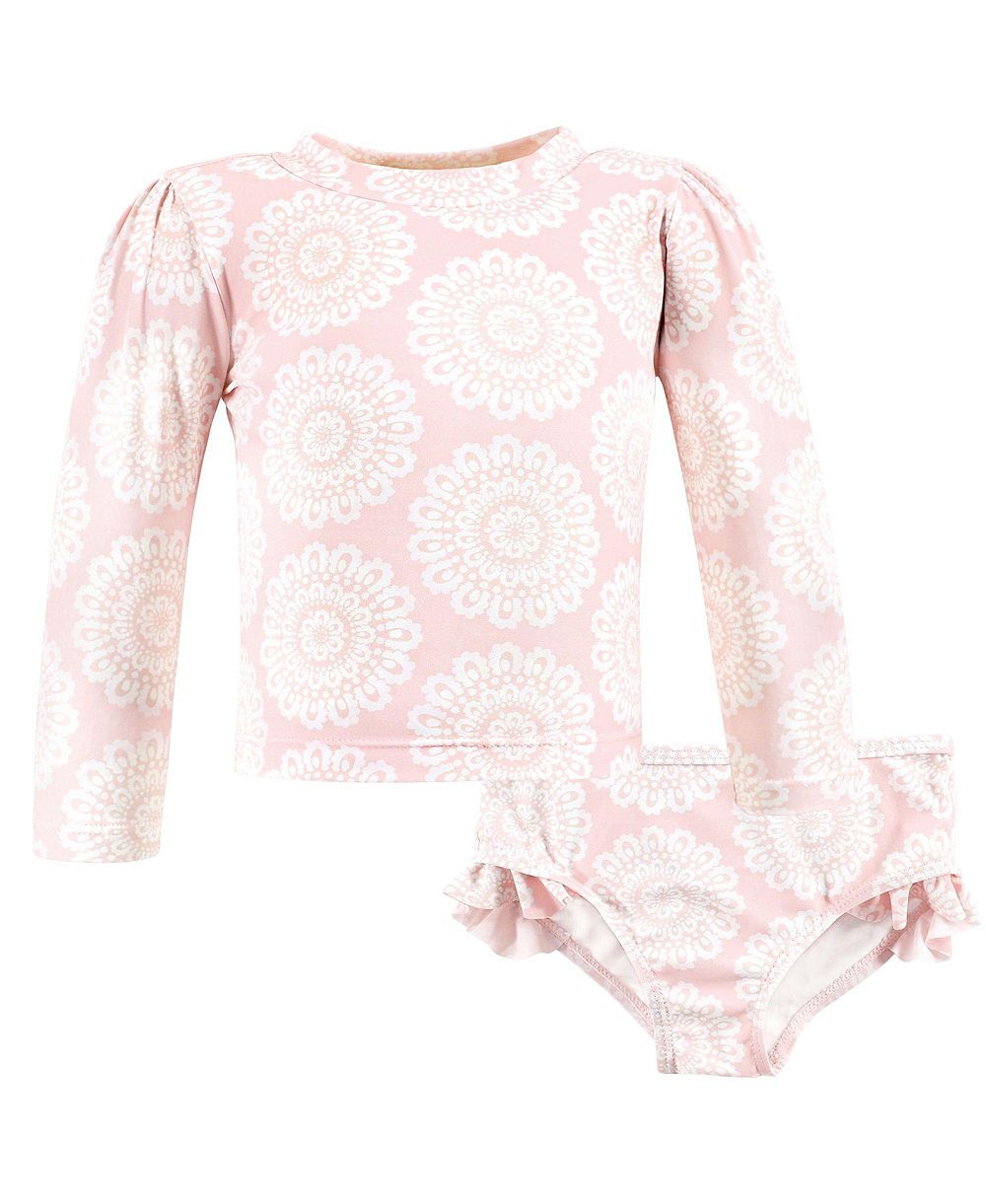 Комплект для плавания Hudson Baby Swim Rashguard Set, Modern Botanical