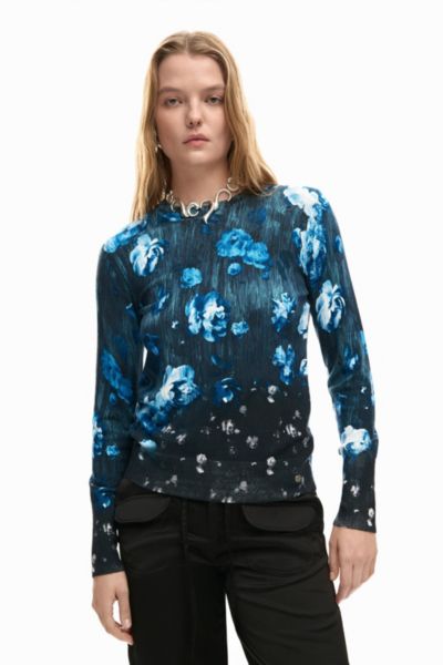 Desigual Women's Fine Floral Sweater