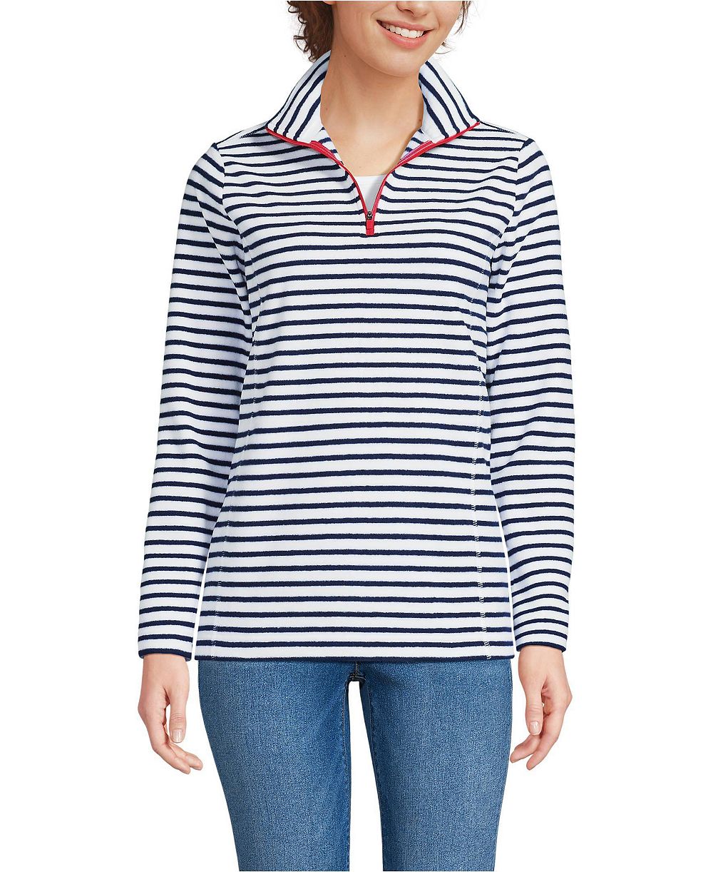 Lands' End Women's Anyweather Fleece Quarter Zip Pullover