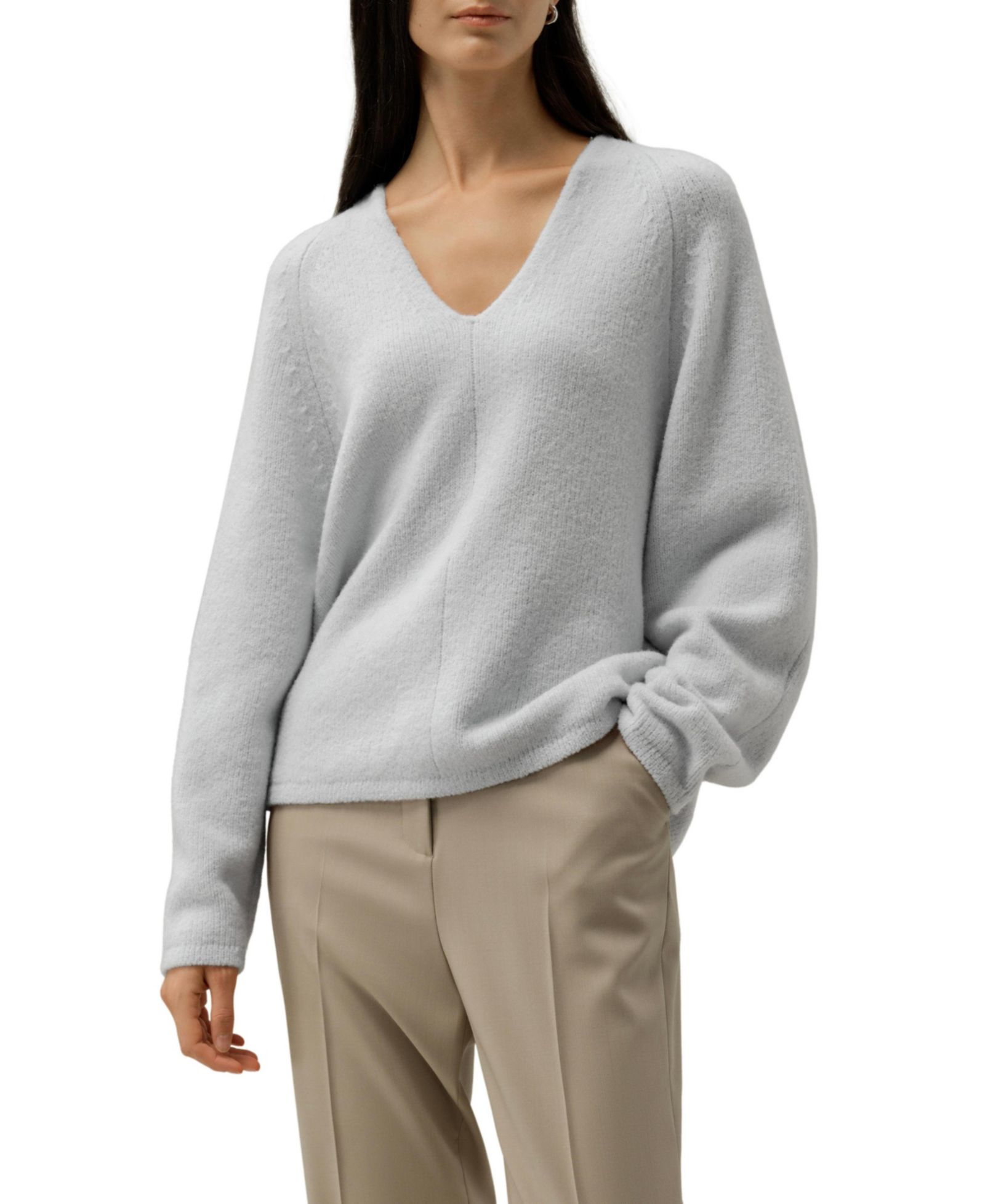 LILYSILK Women's Boucle Knit Silk-Cashmere Sweater