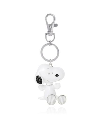 Брелок Peanuts Snoopy, серебристый эмалевый шарм для сумки