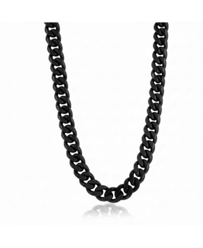 Ожерелье Metallo Stainless Steel, Black Plated Cuban Chain
