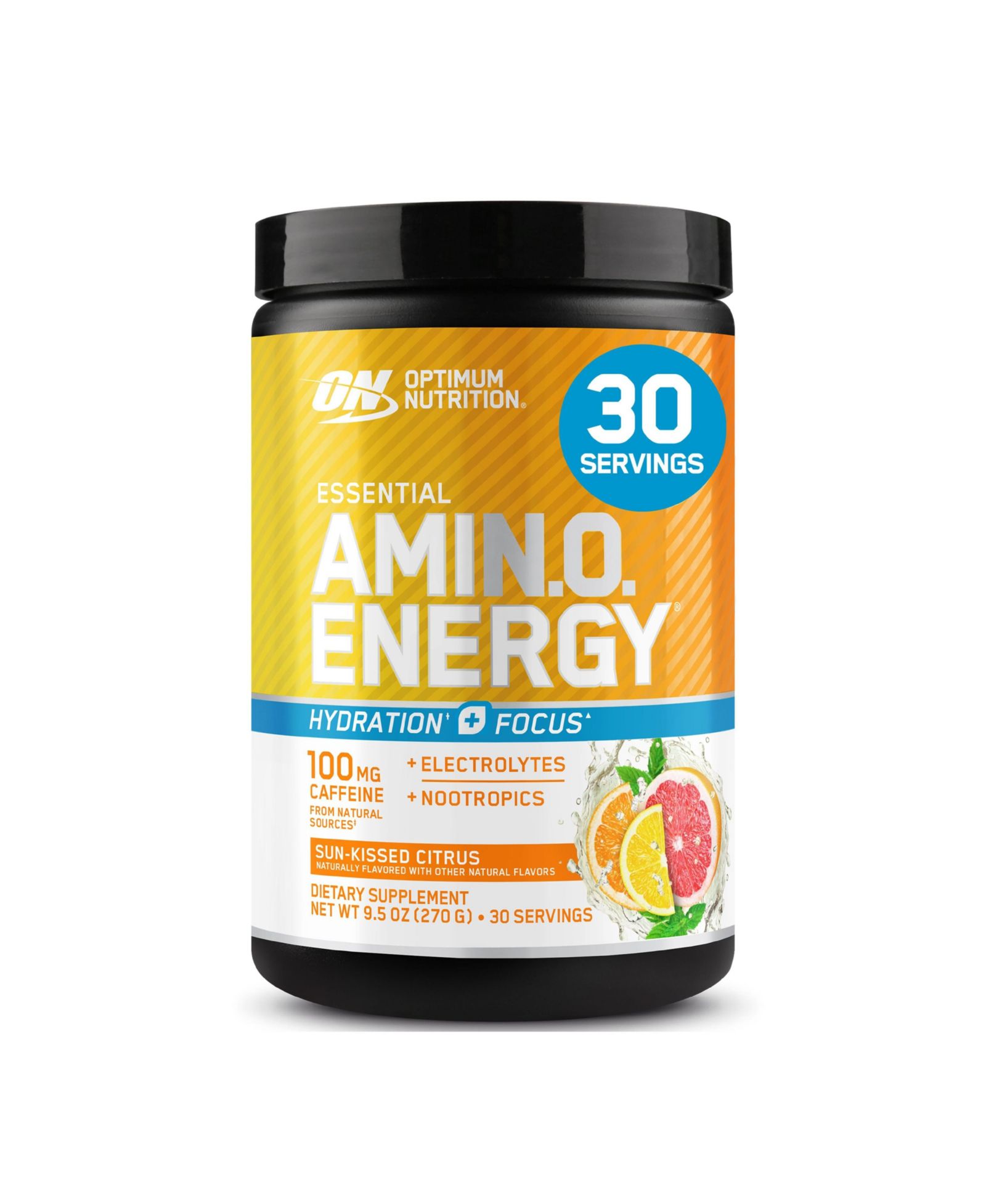 Порошок для энергии и фокуса Optimum Nutrition Essential Amino Energy, Sun-Kissed Citrus, 30 порций