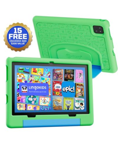 Contixo Детский обучающий планшет 10" с Epic! и Lingokids, 64GB, защитный чехол