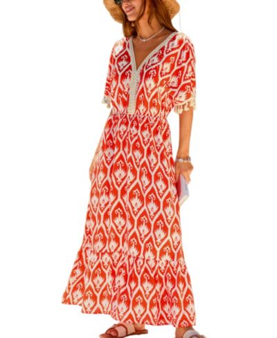 Женское пляжное платье Cupshe LA Sunset Ornate Maxi