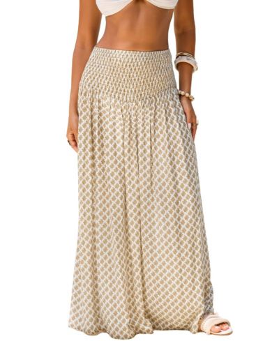 Cupshe Women's Earthshine Ornate Maxi Skirt