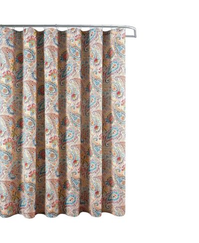 Штора для душа Slickblue Paisley Polyester Fabric, 72-in.