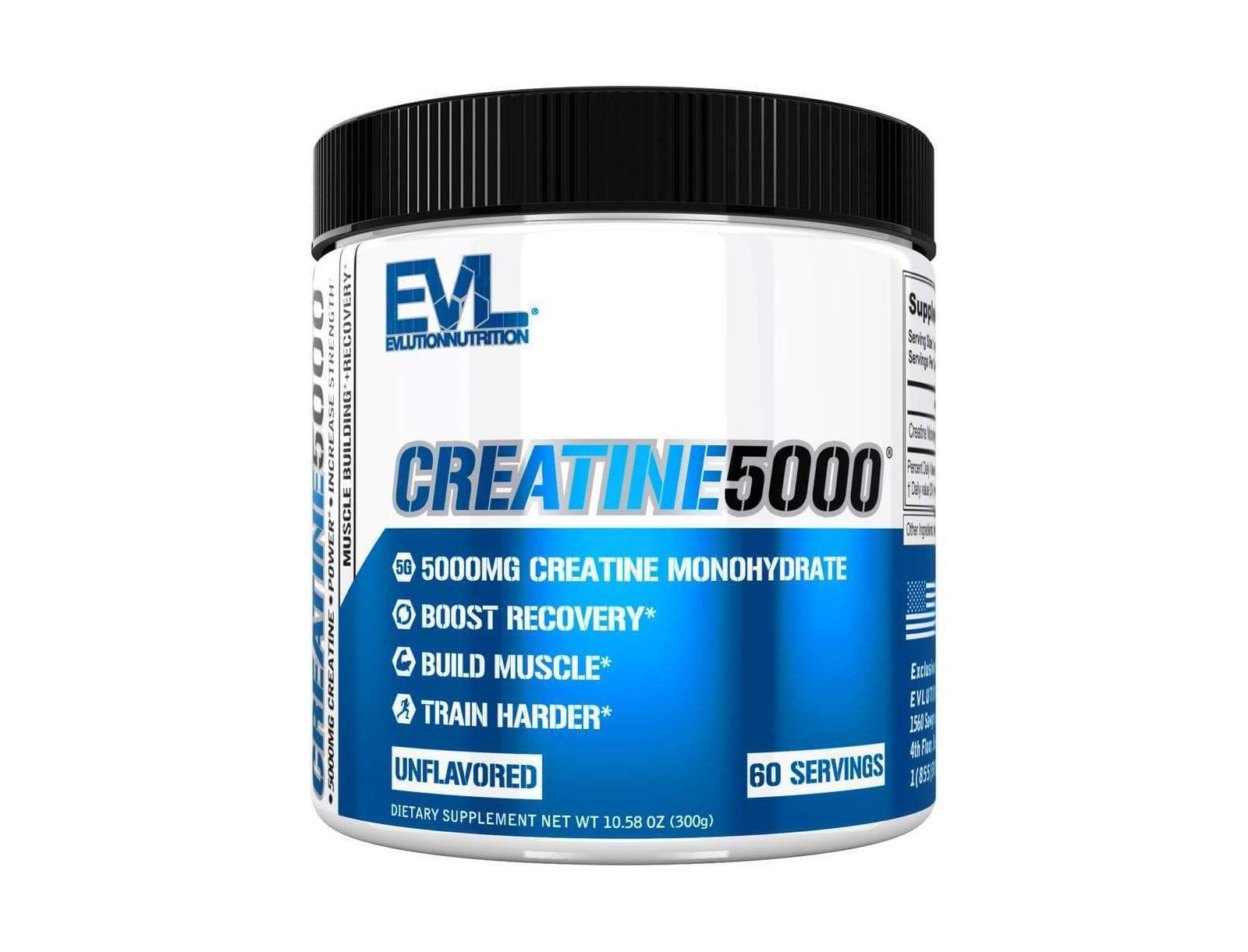 Creatine5000 чистый моногидрат креатина 5 г на порцию, порошок без вкуса