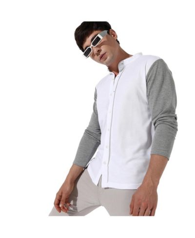 Campus Sutra Men's Men's Colourblocked Regular Fit Shirt