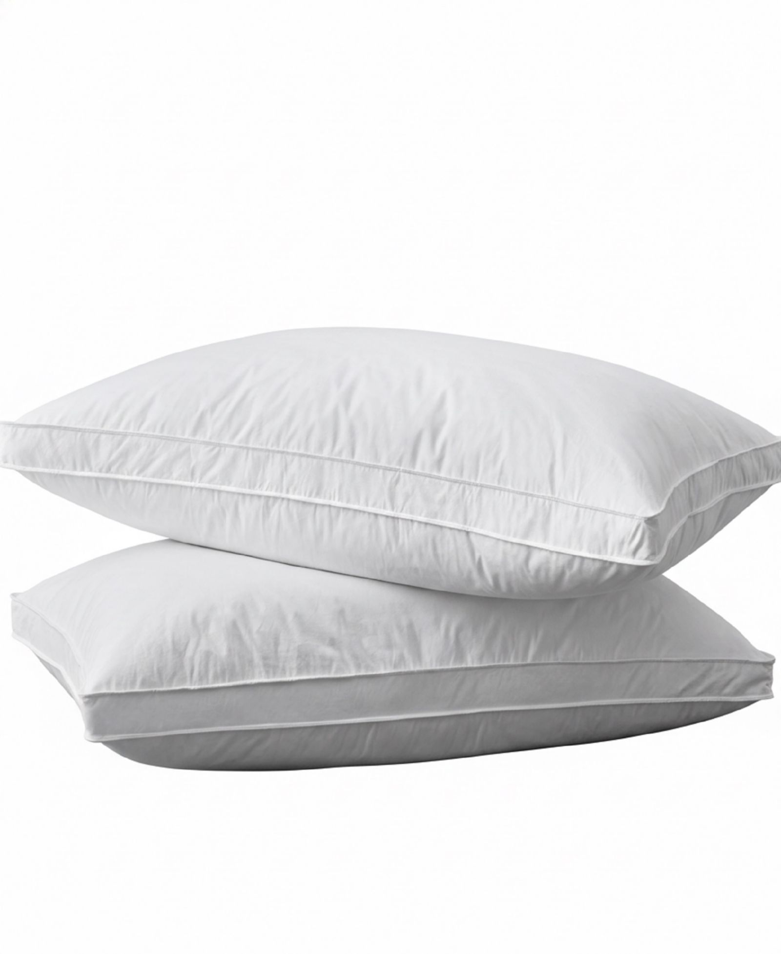 UNIKOME Medium Firm Goose Feather Down 2-Pack Pillows, Queen
