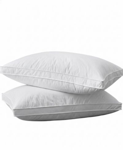 UNIKOME Medium Firm Goose Feather Down 2-Pack Pillows, Queen
